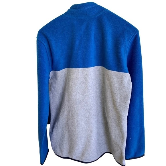 🆕 Eddie Bauer Kids Quest Fleece Size Large 14/16 Blue Gray Youth 1/4 Zip - Picture 6 of 7
